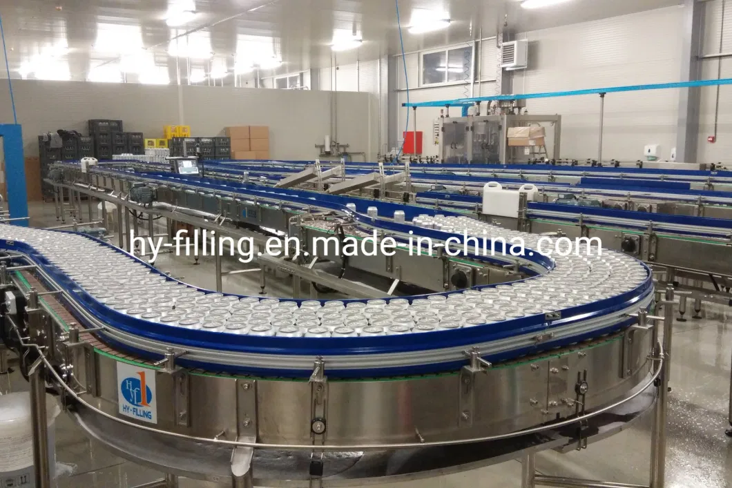 تخصيص 8000bph 330ml خط تعبئة زجاجات مياه الينابيع الزجاجية بملء Hy-Filling الصيني