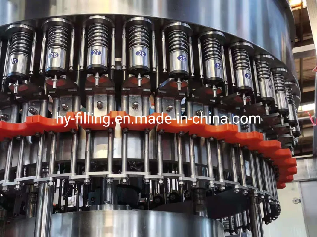 2000bph-12000bph وزنها من النوع Hy-Filling علبة خشبية من الفولاذ المقاوم للصدأ 304/316 آلة تعبئة سائل الماء الأوتوماتيكية